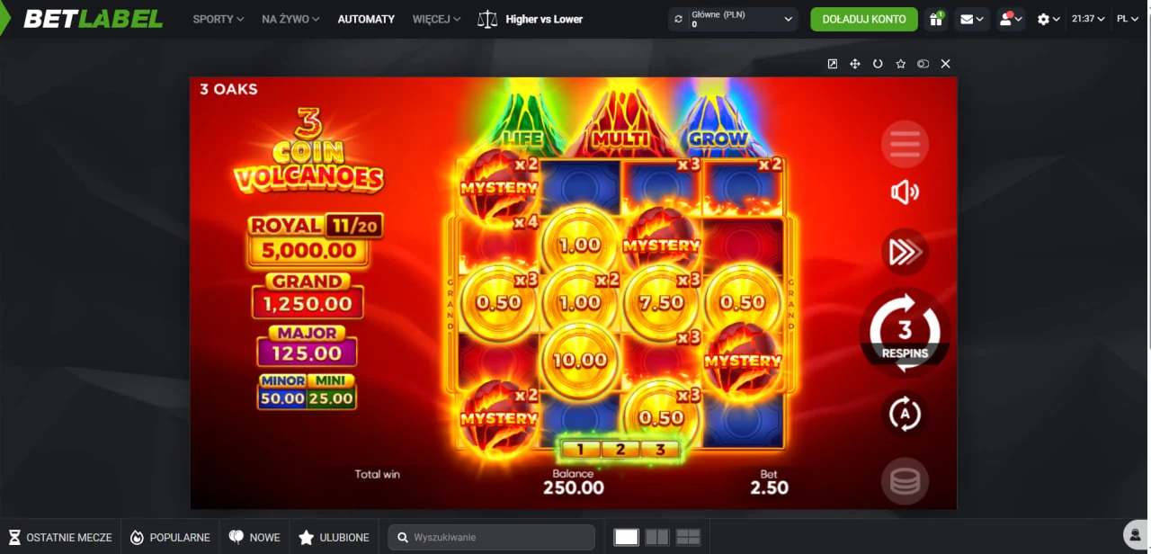 Betlabel sekcja gier slotowych